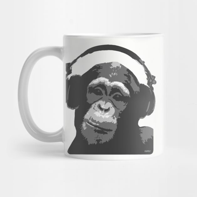 DJ Monkey by wamtees